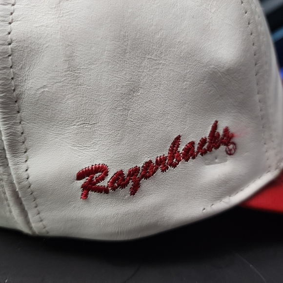 Modern Brand Arkansas Razorbacks Leather Snap-back Hat Cap OS One Size USA Made - Picture 7 of 12